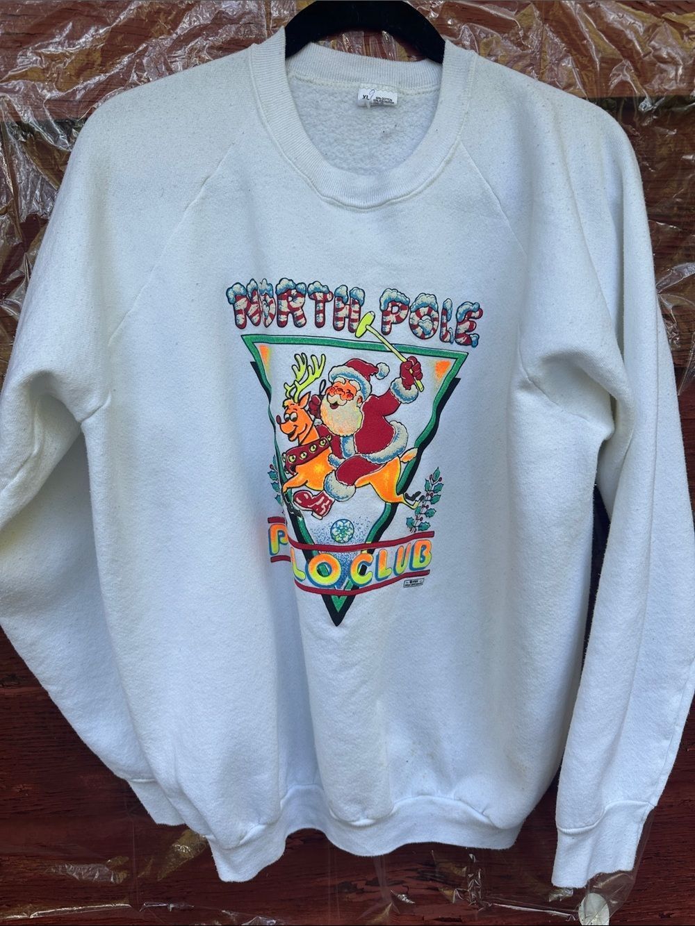 Vintage 1989 North pole Polo Club Sweatshirt size large